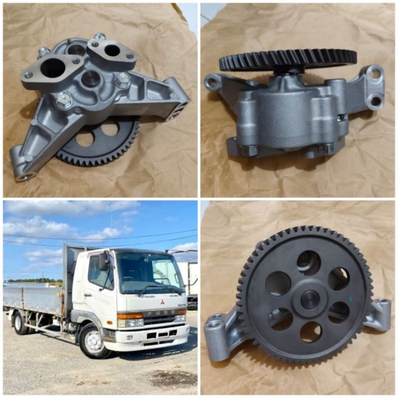 POMPA OLI FUSO GANJO 6D16 6D16T OIL PUMP MITSUBISHI TURBO NON TURBO