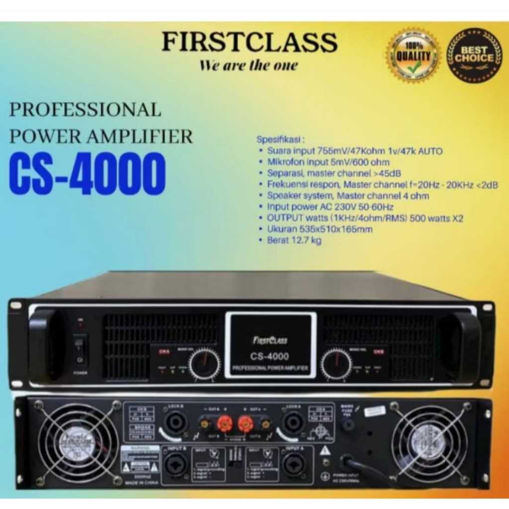 Power Amplifier FIRST CLASS FC-CS4000 Original