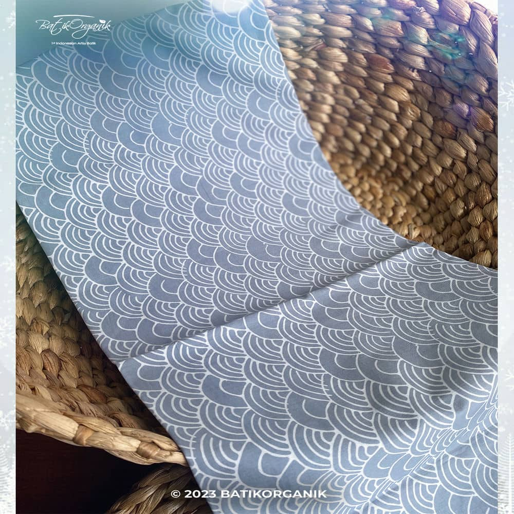 Kain Batik Series Dusty Blue #3