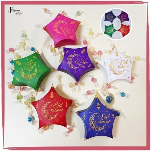 

FDG KOTAK SOUVENIR / KEMASAN CANDY PERMEN / KOTAK COKLAT BENTUK BINTANG EDISI LEBARAN EID MUBARAK HARA RAYA IDUL FITRI ID03