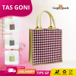 Tas Goni Tote Bag / Tas Karung Goni / Jute Bag / Tote Bag Tas Karung Goni /Tas Goni/Artistic Kanvas 