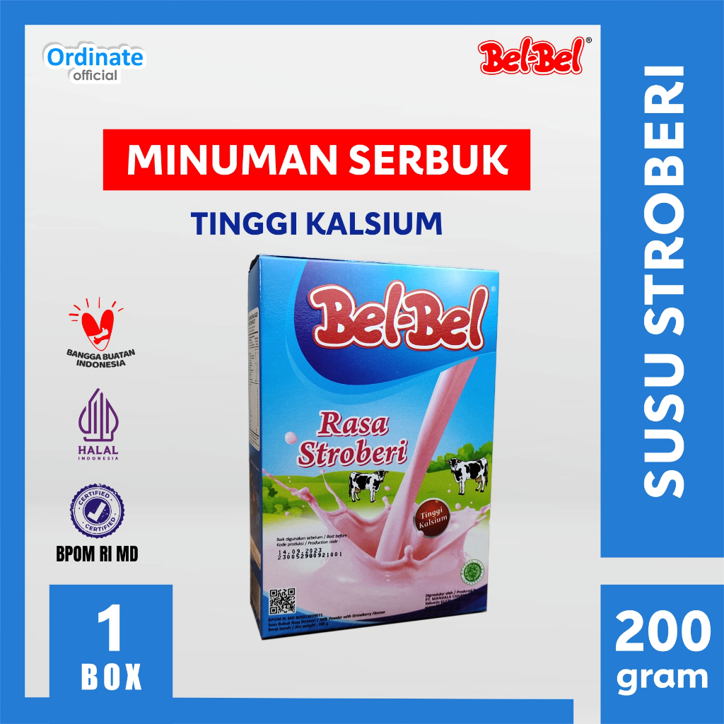 

Susu Bubuk Rasa Strawberry Tinggi Kalsium - Belbel