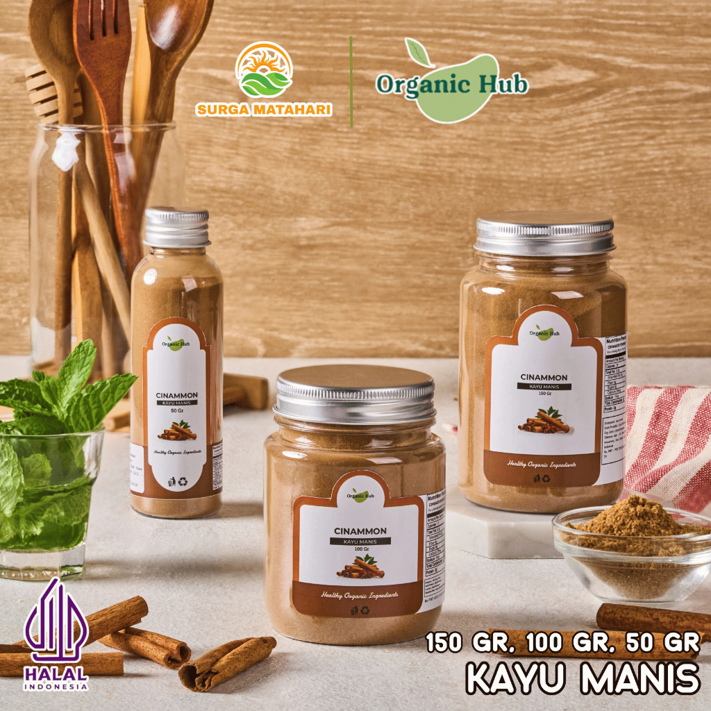 

Organic Hub Kayu Manis Bubuk Murni Cinnamon Cinamon Powder Serbuk Premium Quality Bumbu Dapur
