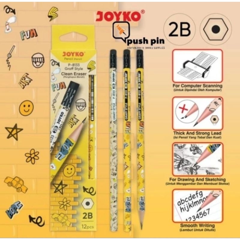 

Joyko Pencil 2B P-8133 Graff Style