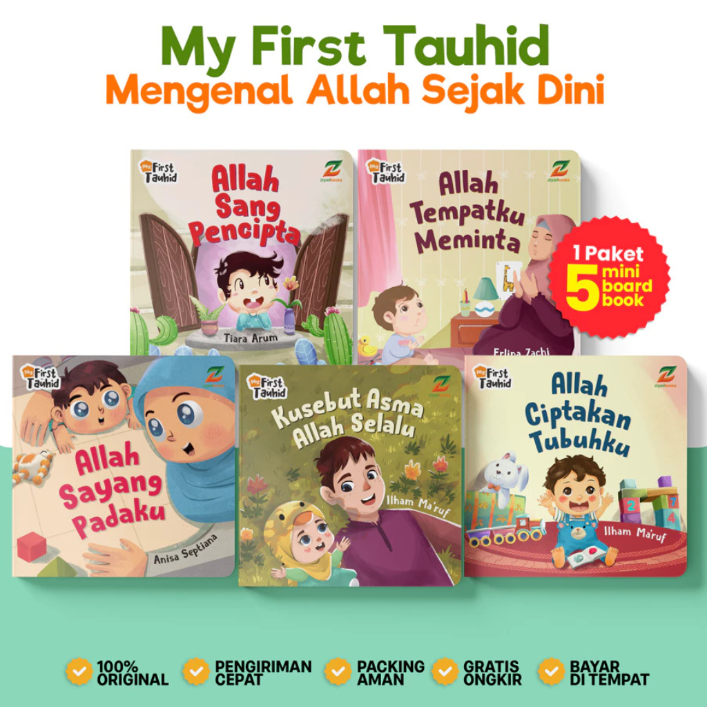 Buku Mini Boardbook Bayi My First Tauhid Pengenalan Allah Pertamaku Buku Tauhid Anak Buku Anak Islam
