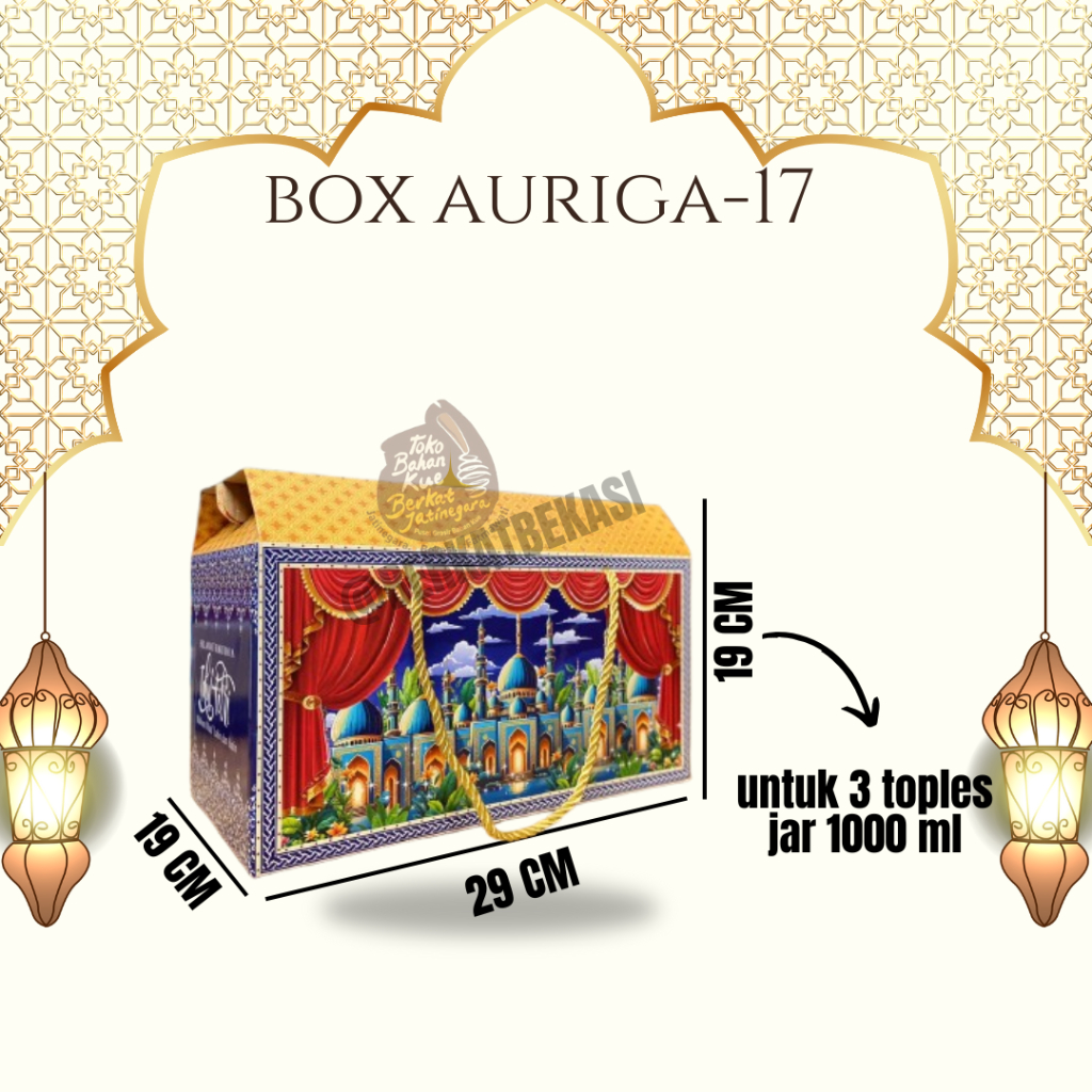 

BOX LEBARAN AURIGA-17 / BOX LEBARAN LUCU / DUS LEBARAN ISI 3 TOPLES 1000 GR / PCS