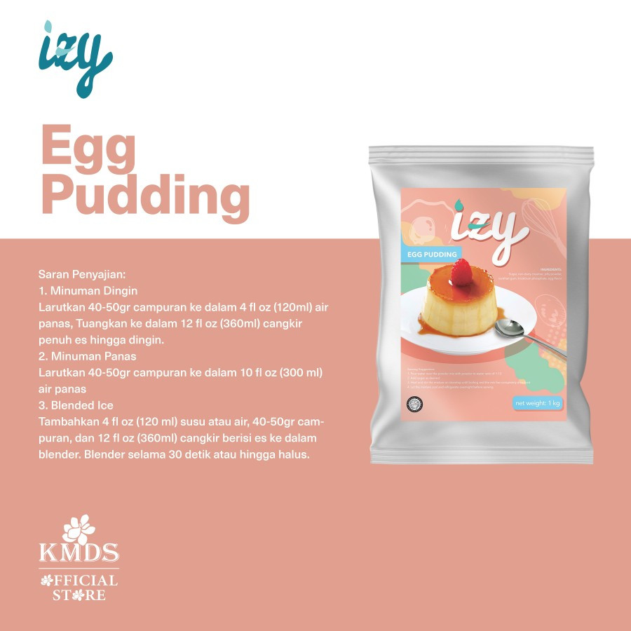 

IZY EGG PUDDING POWDER 1KG 1000GR