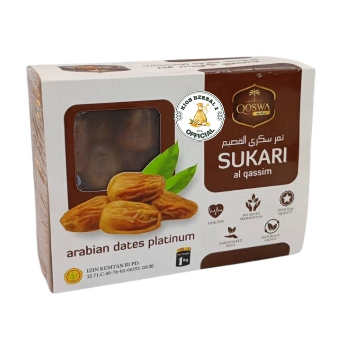 

Kurma Sukari 1Kg Qoswa 1Kg Premium Quality Lezat Manis & Empuk