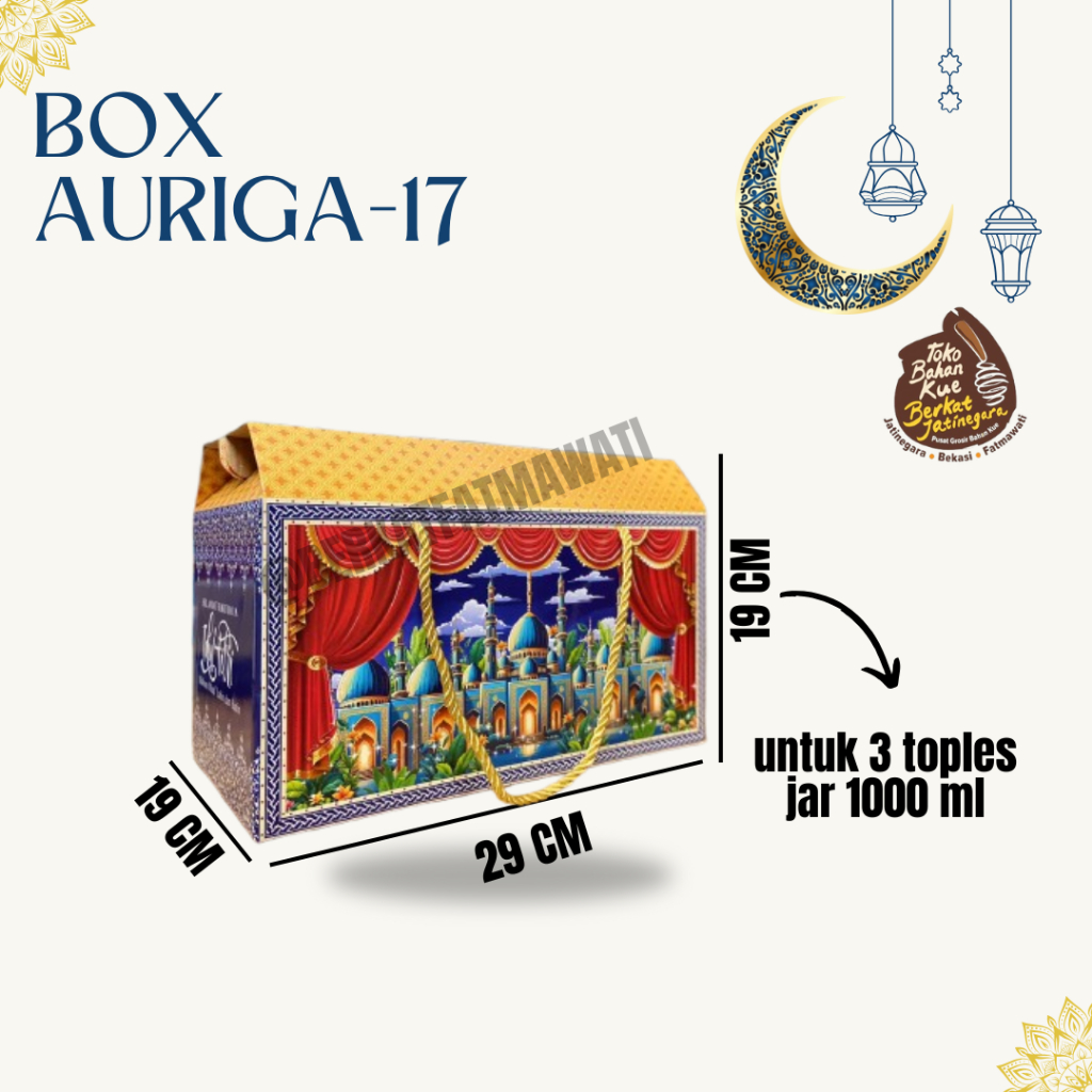 

BOX LEBARAN AURIGA-17 / BOX LEBARAN LUCU / DUS LEBARAN ISI 3 TOPLES 1000 GR