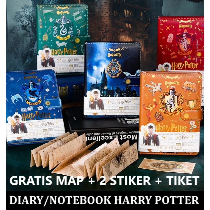 

Buku Diari Diary Book Harry Potter Original Import FREE Peta map + sticker stiker griffindor ravenclaw hogwarts slytherin catatan hobi koleksi anak laki cowok cewek perempuan sekolah teman viral tiktok tik tok Harpot miniso buku catatatn tulis notebook