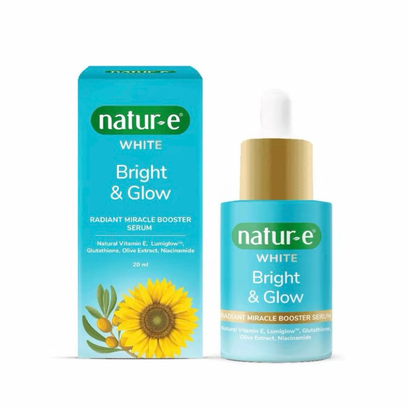 Natur-E White Bright & Glow Radiant Miracle Booster Serum 20mL / Brightening Serum / NaturE Skincare
