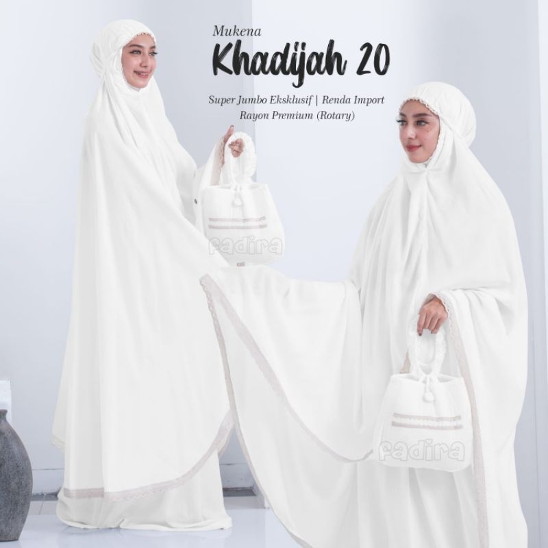 MUKENA KHADIJAH, Mukena super jumbo eksklusif bahan rayon premium rotary