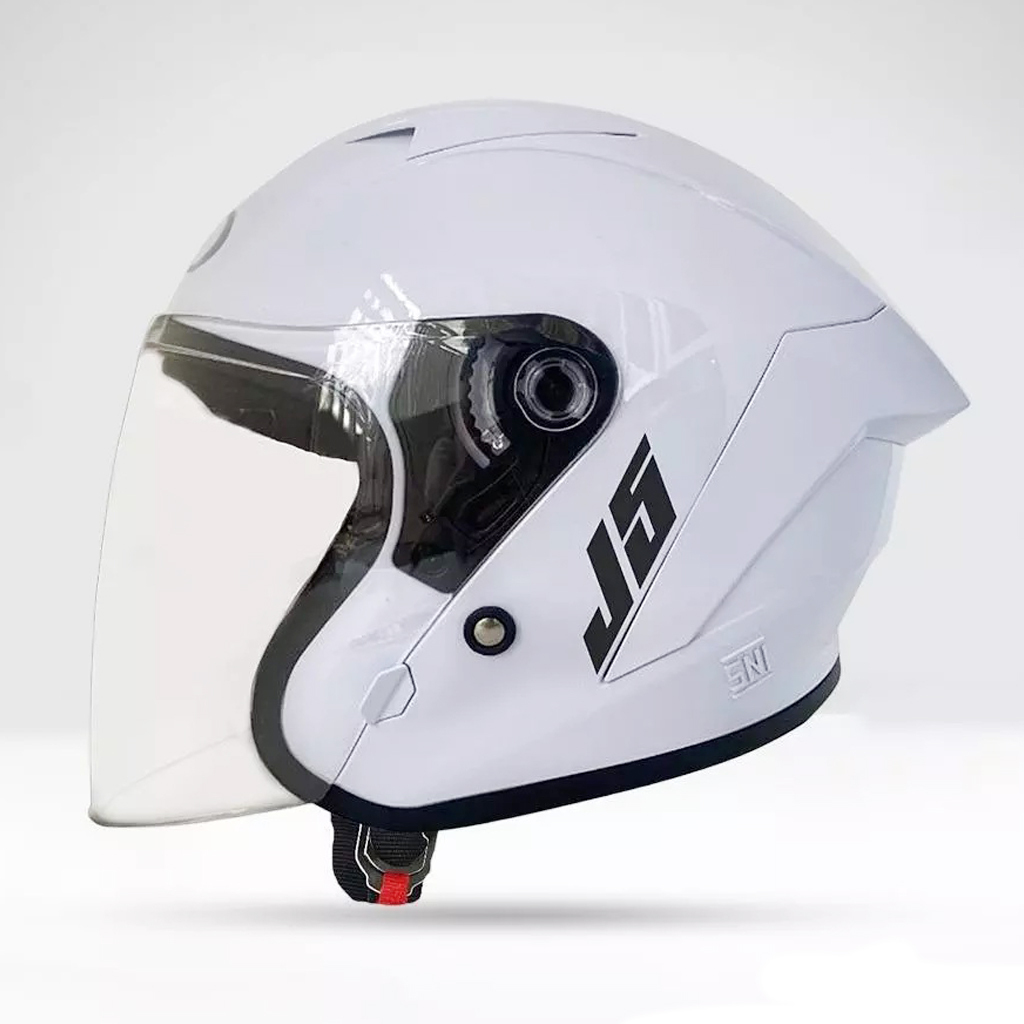 HELM ARL SNI MURAH KAIROZ NFJ POLOS PUTIH GLOSSY
