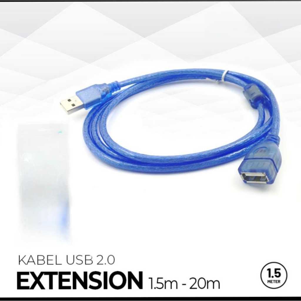 Kabel usb extension kabel usb sambungan 10m extention 10meter 10 m 10meter kabel usb 2.0