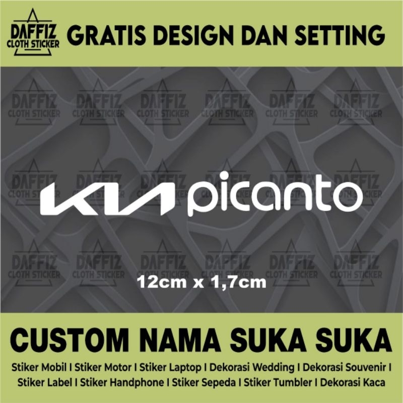 STIKER CUTTING TALANG AIR KIA PICANTO