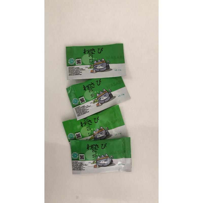 

wasabi 2,5 gram / saus wasabi paste sachet halal 2,5 gram