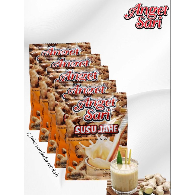 

Anget Sari Susu Jahe 1 Renteng 10 Pcs Kemasan 25gr