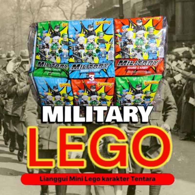 

Nycyta Home Permen Keras Aneka Rasa Berhadiah Lego Hard Candy Military Lianggui Renceng Isi 10 Pcs