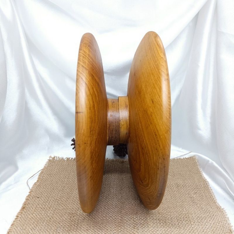 Handle Pintu Kayu / Gagang Pintu Kayu Jati Motif Cowak Lengkung