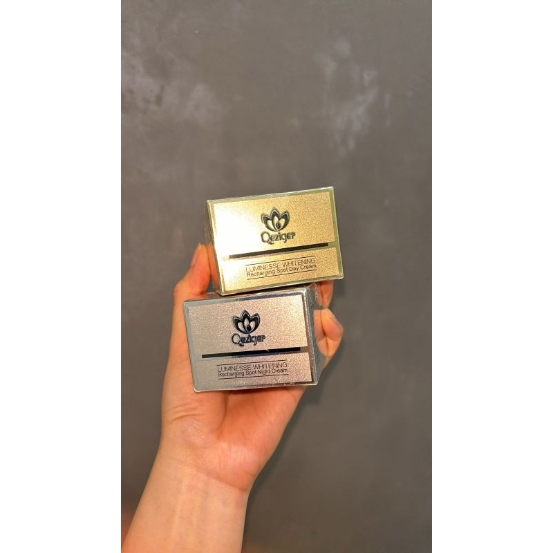 qeziger cream pagi dan malam jamin original