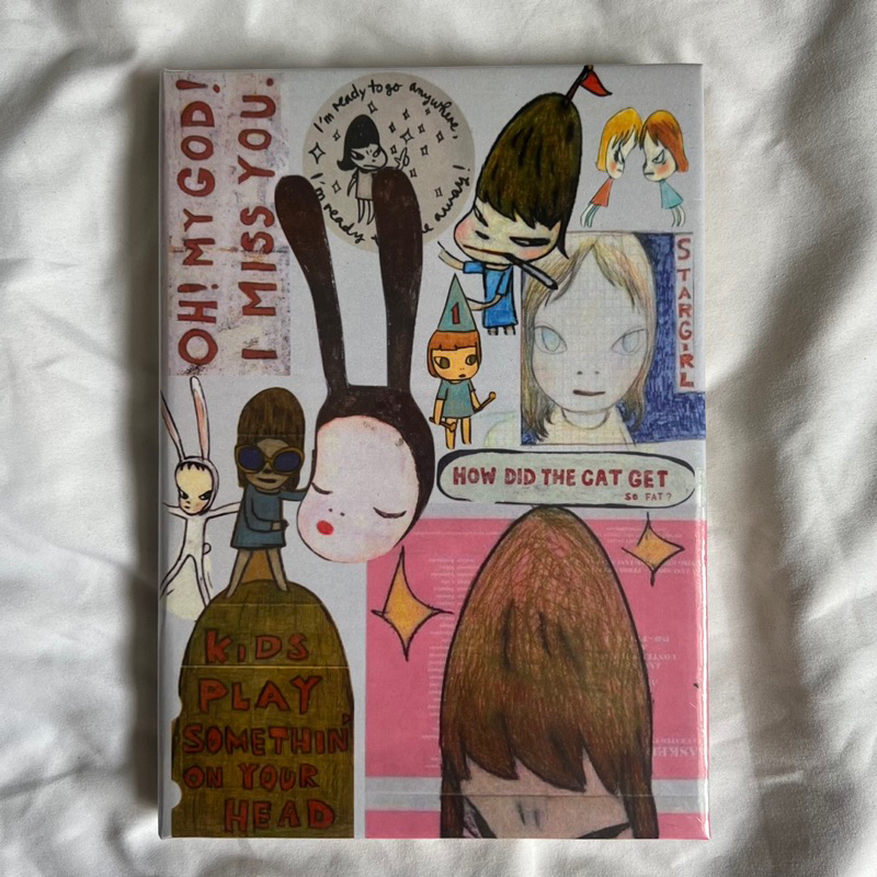 

White Yoshitomo Nara A5 Hardcover Notebook - buku tulis catatan