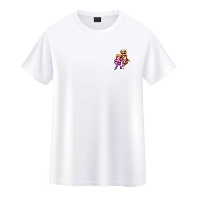 Tshirt Kaos Anime Pixel Jojo Bizzer/Kaos Anime/Kaos Pria/Kaos Wibu/Kaos Pixel/Kaos Retro/Kaos Pixelo