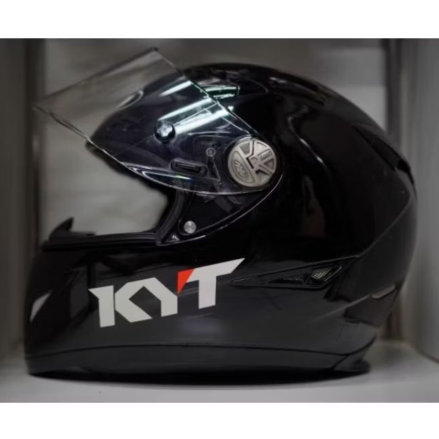 HELM FULL FACE  KYT C5 SNELL SOLID BLACK FOR ROAD RACE SIZE M