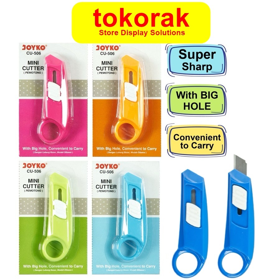 

PISAU CUTTER MINI LUBANG JOYKO MINI CUTTER HOLE CUTER PEMOTONG CU-506 KATER KECIL