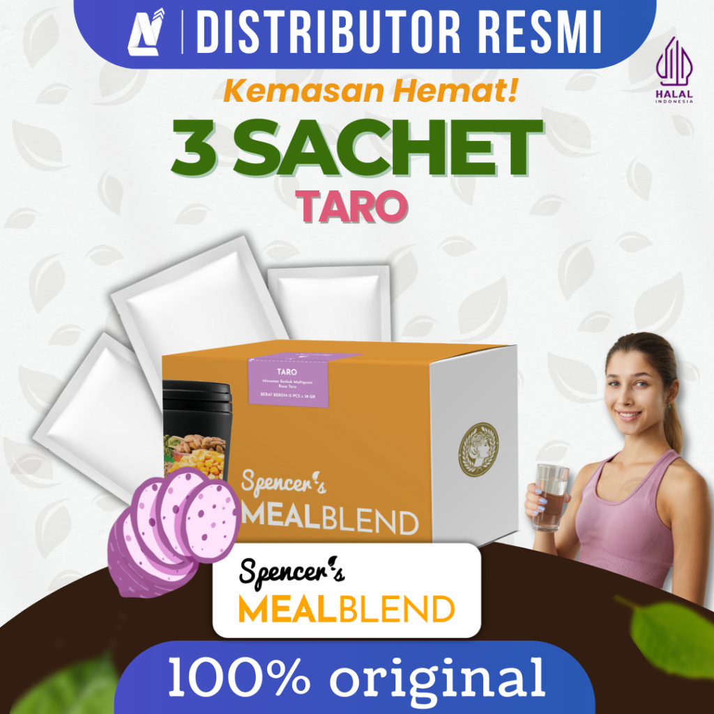 Spencer Mealblend Solusi Langsing - Taro - 3 Sachet