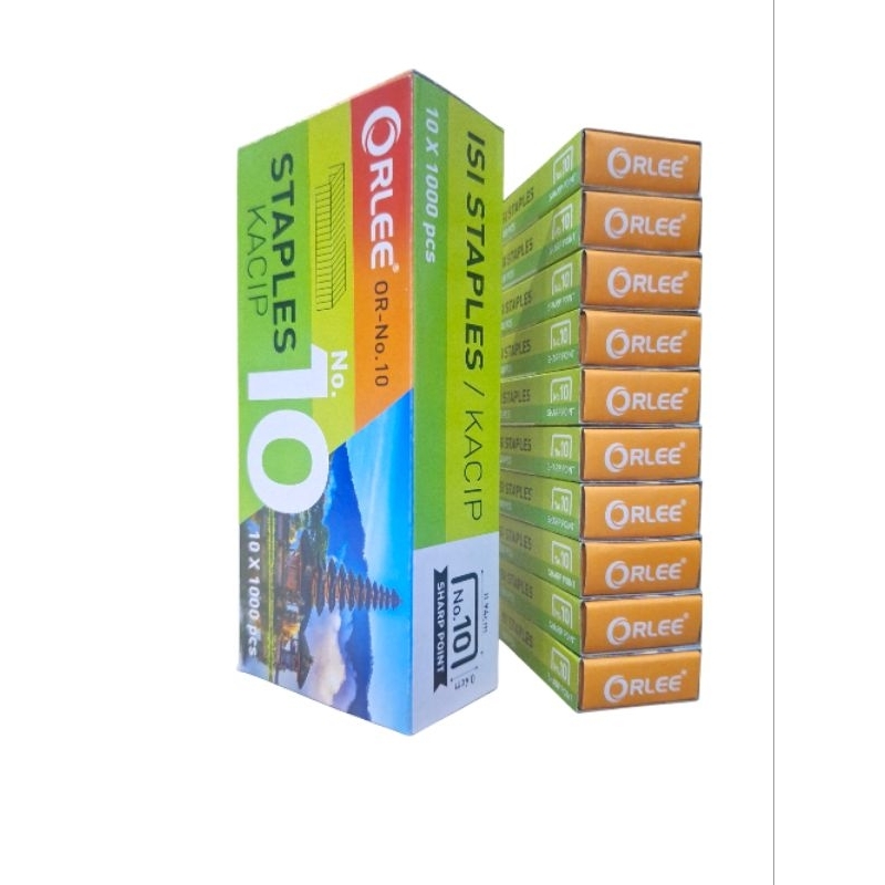 

KACIP/Isi Stapler No 10/Refil Stapler Kecil/Isi Staples Orlee/Perlengkapan Stapler