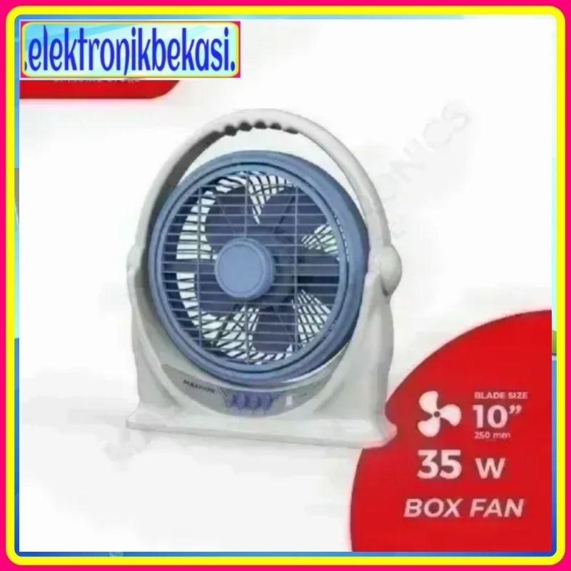 BOX FAN MASPION JF 122T / KIPAS ANGIN MASPION 10 INCH JF 122 / MASPION KIPAS ANGIN DUDUK 10 INCH JF 