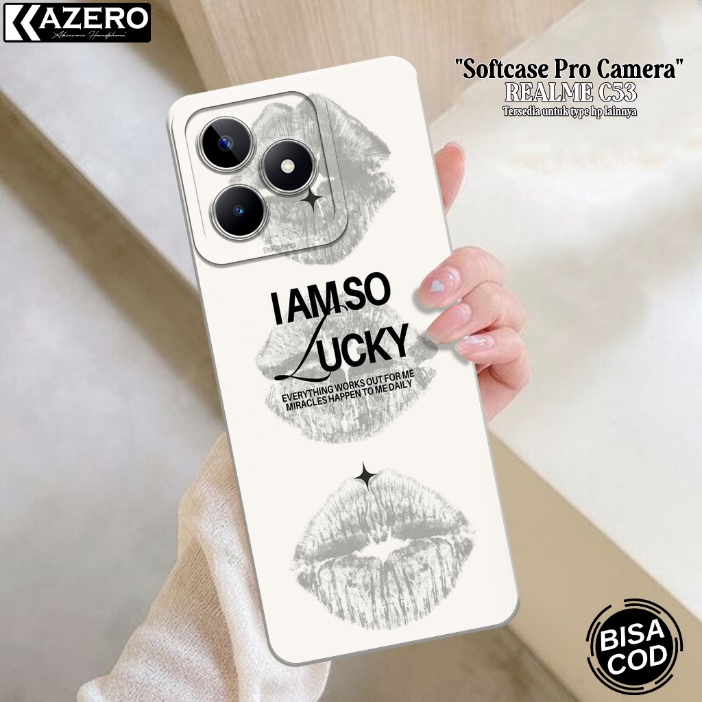 Kesing REALME C53 2023 Fashion Case Aesthetic Silikon Pro Camera Softcase REALME C53 2023 Case REALM