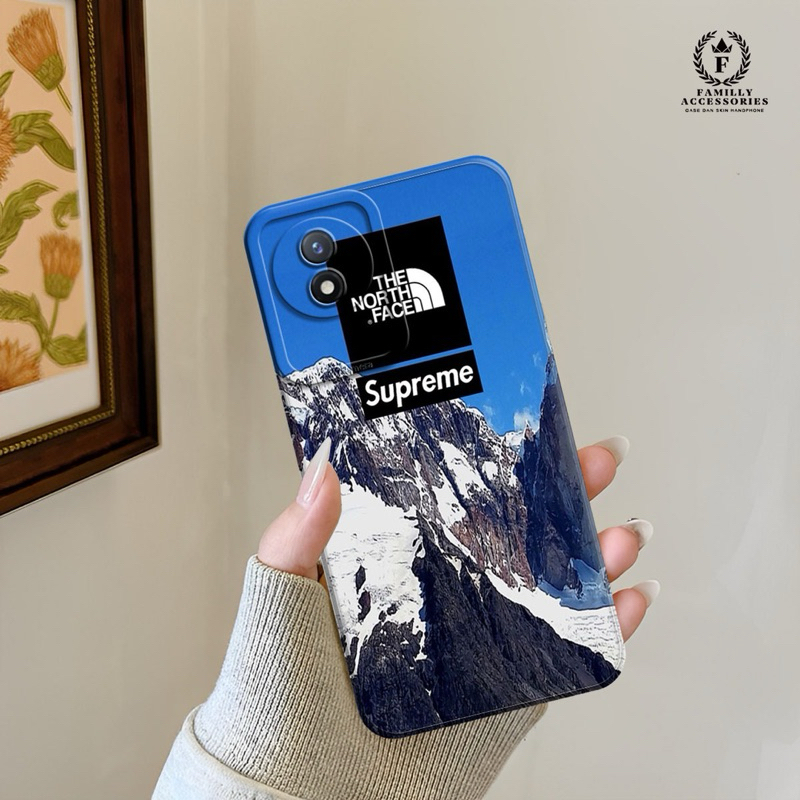 (FA-01) VIVO Y02 - Y02T Silicon Procamera Case New the north face (type lain via chat)