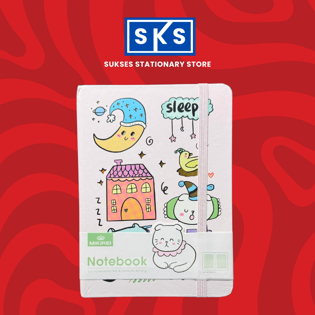 

Notebook Hard Cover MIKIREI Animal Buku Catatan A5 Buku Tulis Aesthetic Lucu Simple Easy Notebook