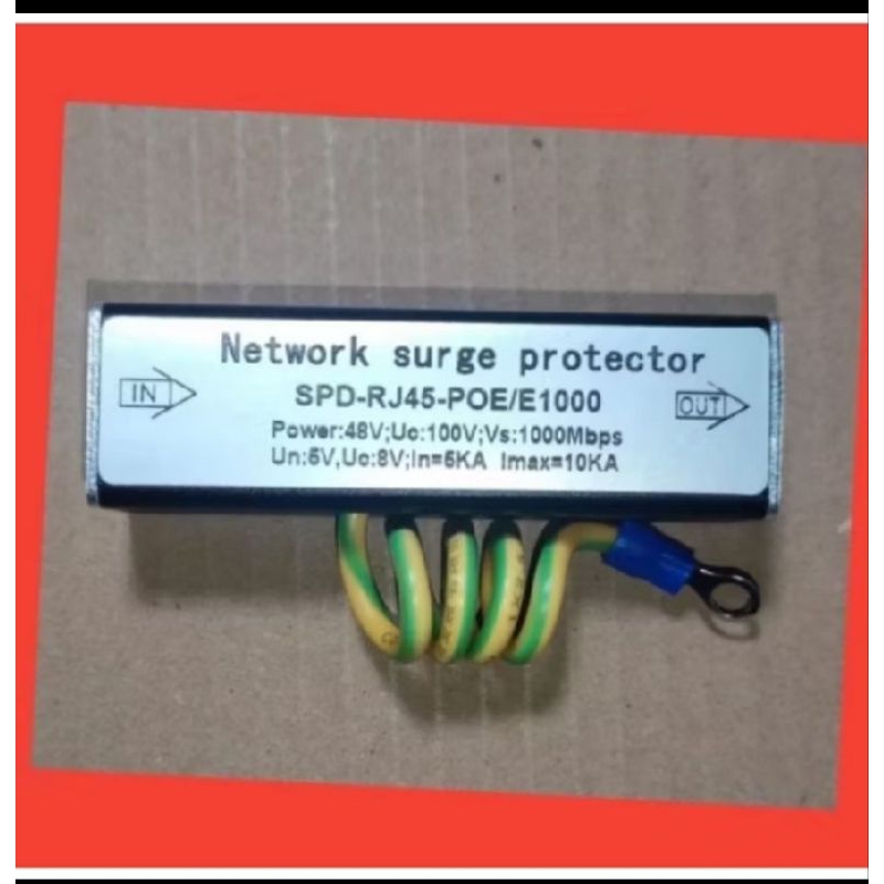 anti petir network surge protector anti petir poe 1000 mbps spd-rj 45-e1000
