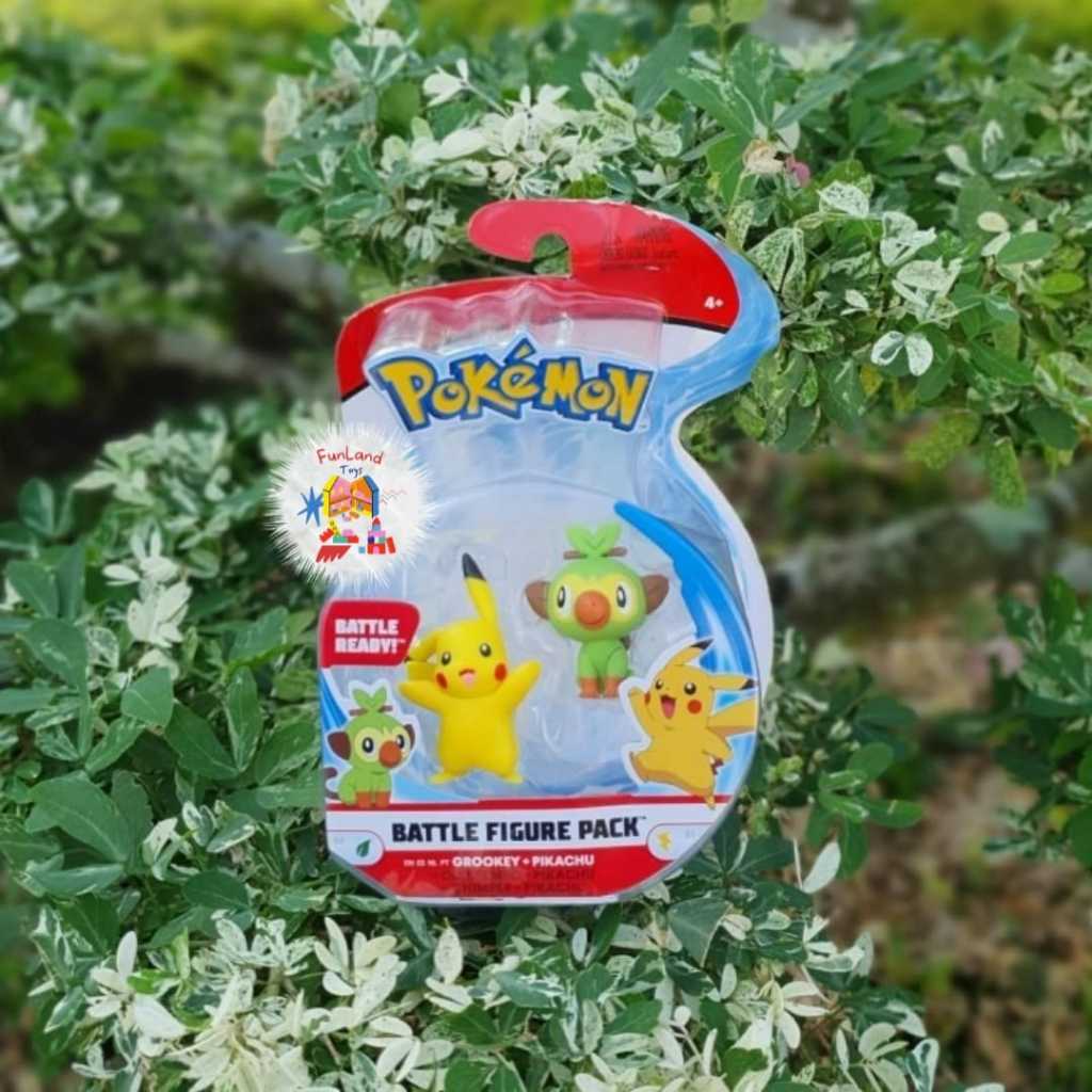Pokemon Sword and Shield Battle Figure - Pikachu and Grookey 2pk