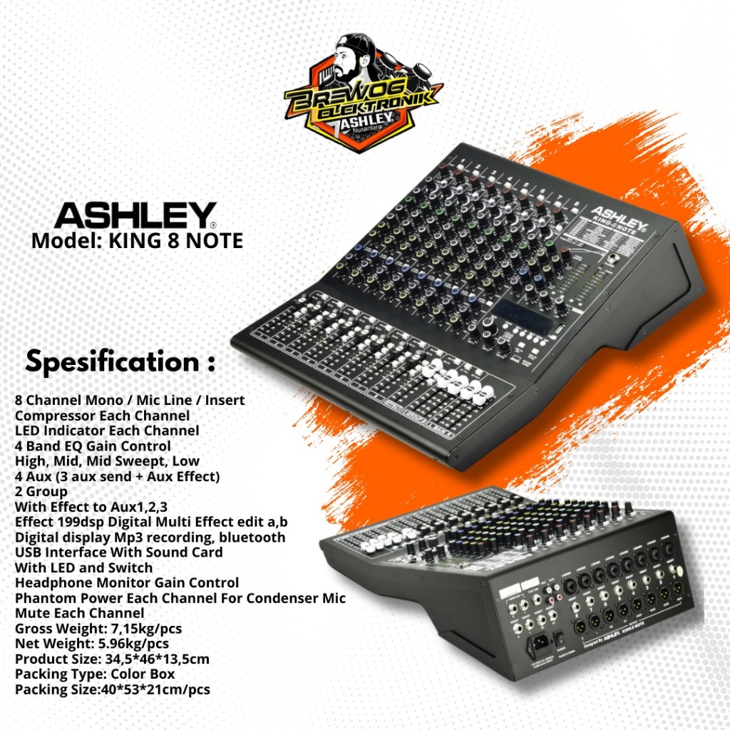 MIXER KING 8 NOTE ASHLEY
