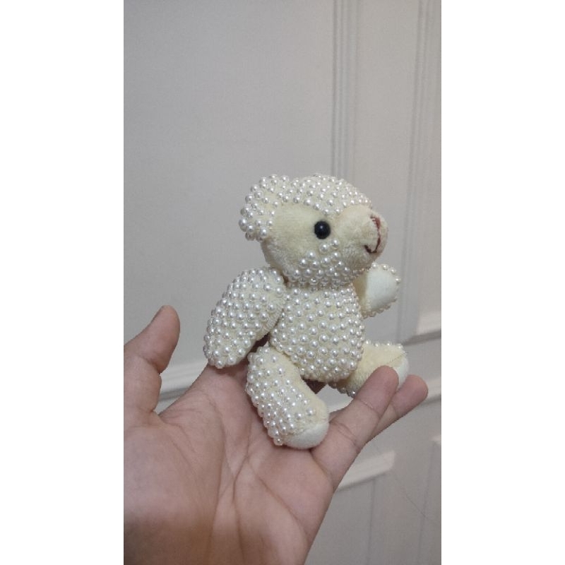 boneka teddy bear artikulasi special edition pearl putar kaki tangan