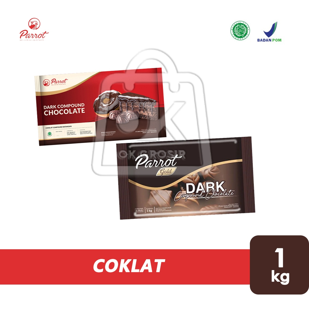 

Coklat Dark Parrot / Chocolate Compound Dark (1 Kg)