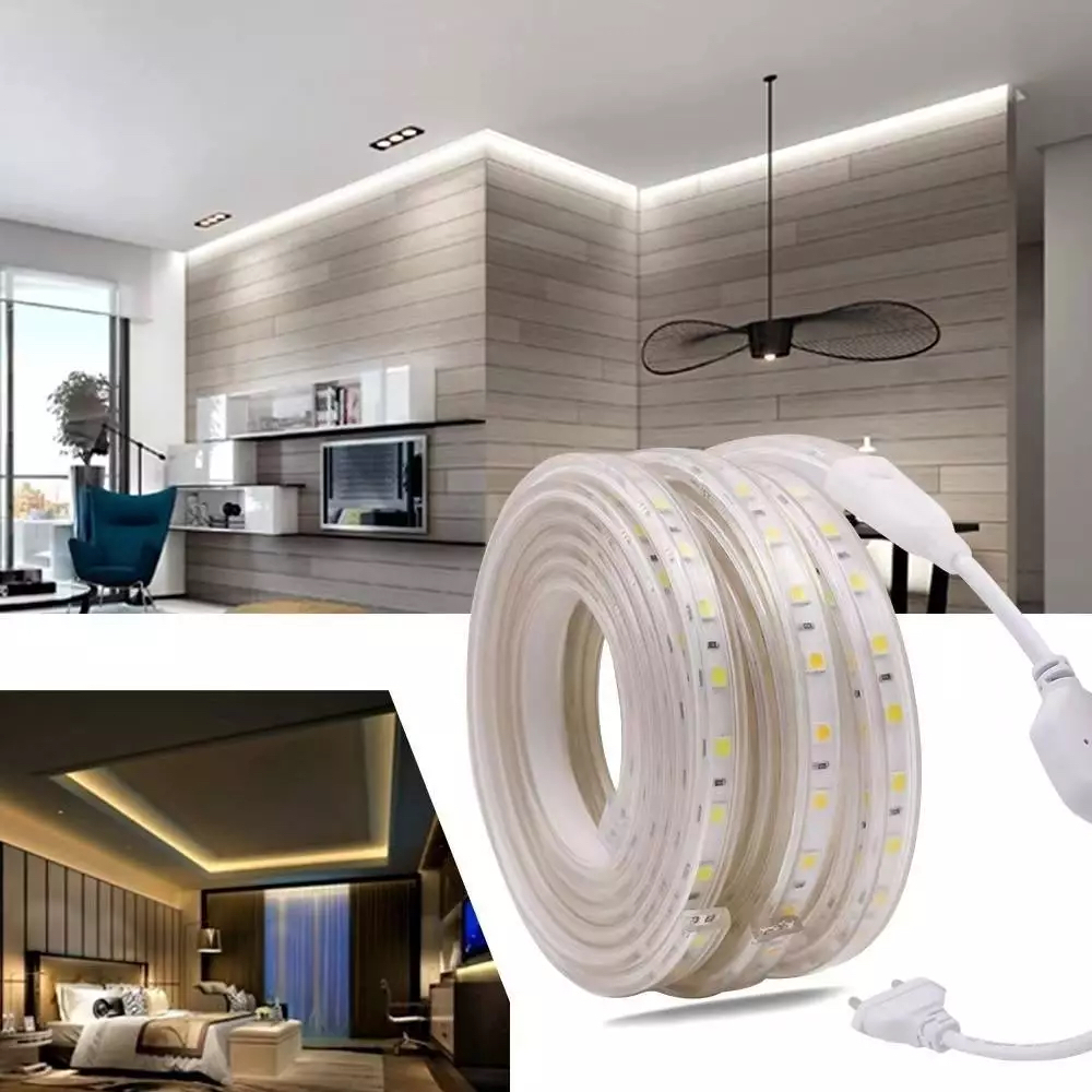 Strip Lampu LED SMD 5050 10 Meter Hemat Energi untuk Dekorasi Kamar Estetik