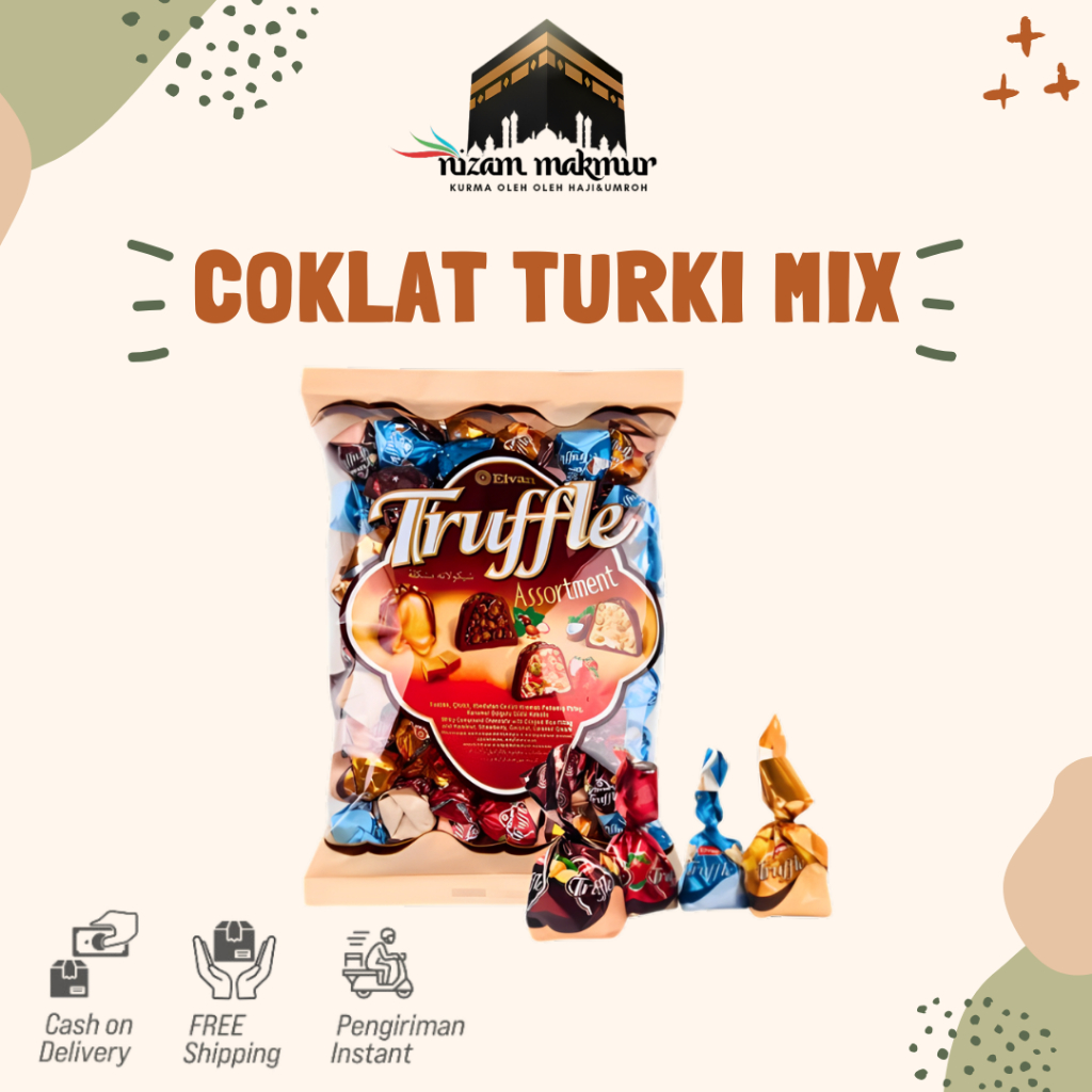 

COKLAT TURKI MIX/COKLAT TRUFFLE 250 GR/500GR/1KG