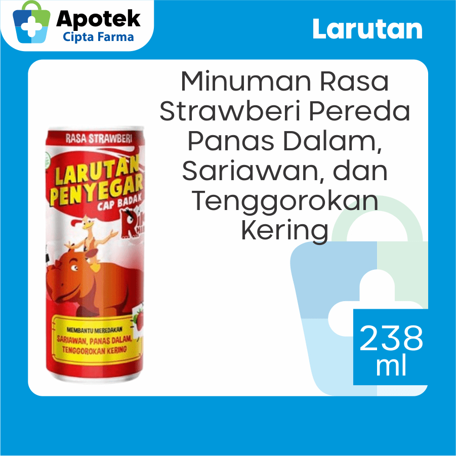 

Larutan Cap Badak Riki Rhino Rasa Strawberry Perisa Asam Sitrat Minuman Kaleng Panas Dalam Sariawan dan Sakit Tenggorokan