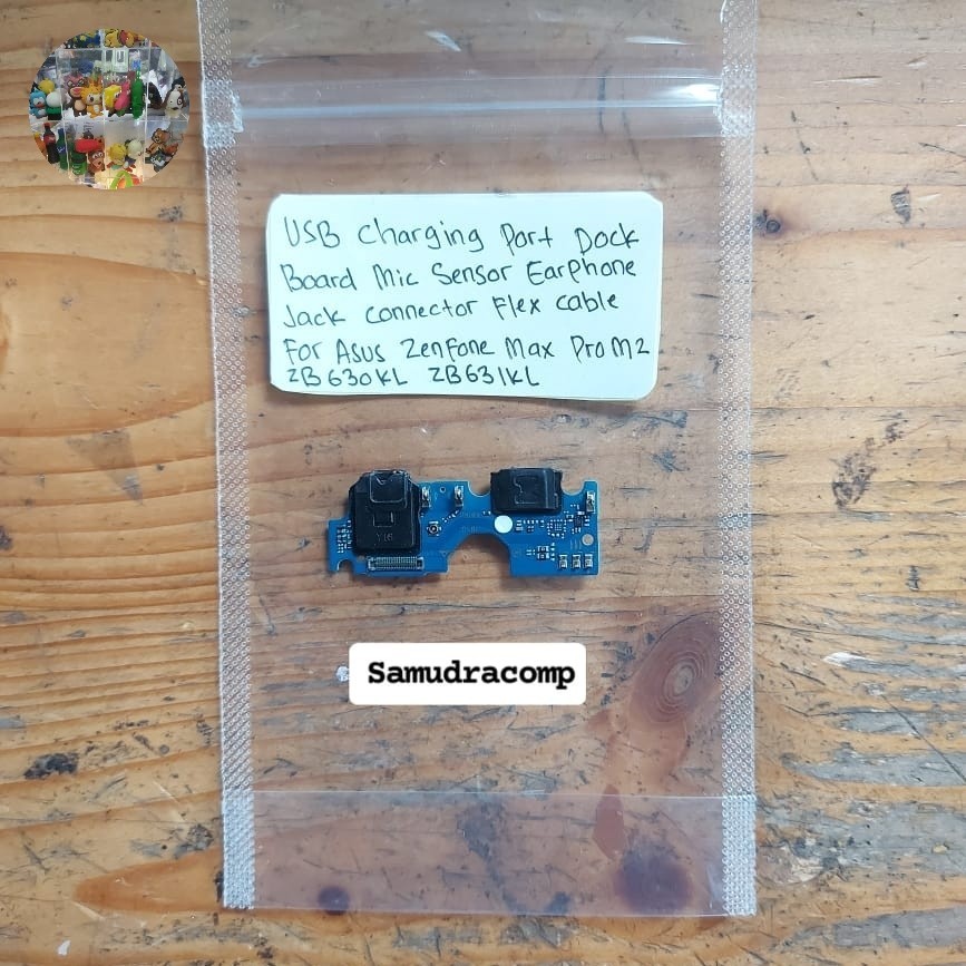 USB Charging Port Dock Board Mic Sensor Earphone Jack Connector Flex Cable For Asus ZenFone Max Pro 