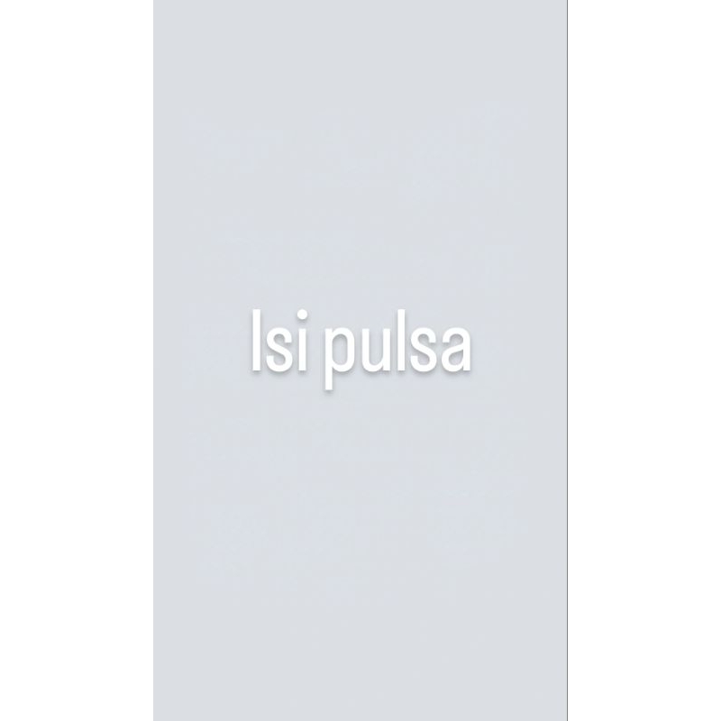 isi pulsa all operator