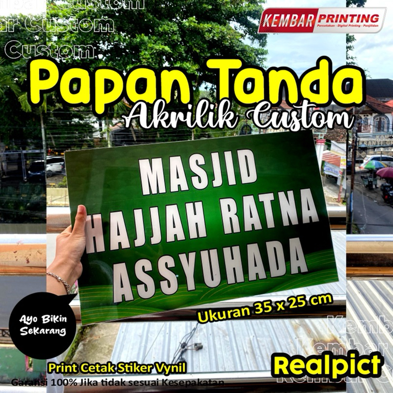 

Papan Tanda Custom Akrilik Bisa Tulisan Apa saja ( Free Desain )