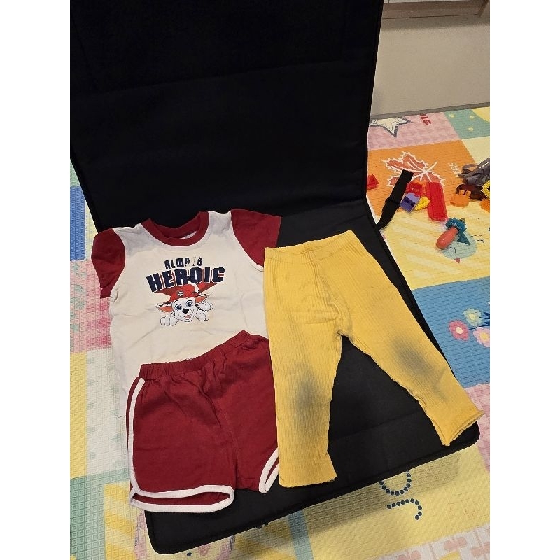 2nd preloved bohopanna one set paw patrol & reeb legging