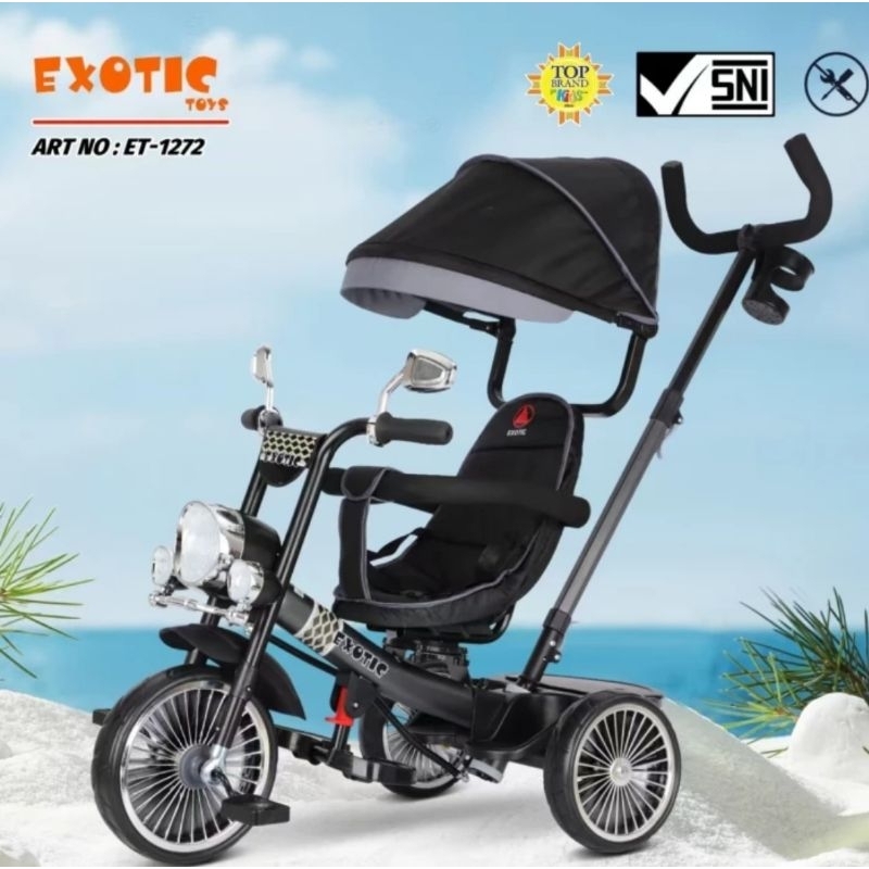 Stroller Sepeda Anak Roda Tiga Exotic ET-1269 ET-1272 Tricycle ET1269 ET1272 ET 1269 1272