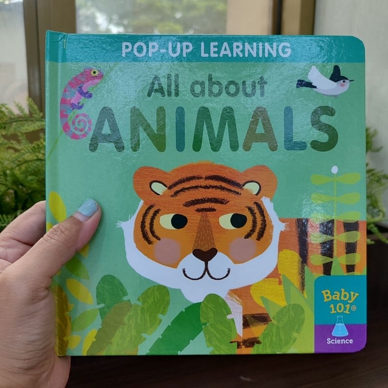 BIG BAD WOLF BOOKS • BABY 101 POP UP-LEARNING : ALL ABOUT ANIMALS - BUKU ANAK BOARD BOOK BBW IMPORT