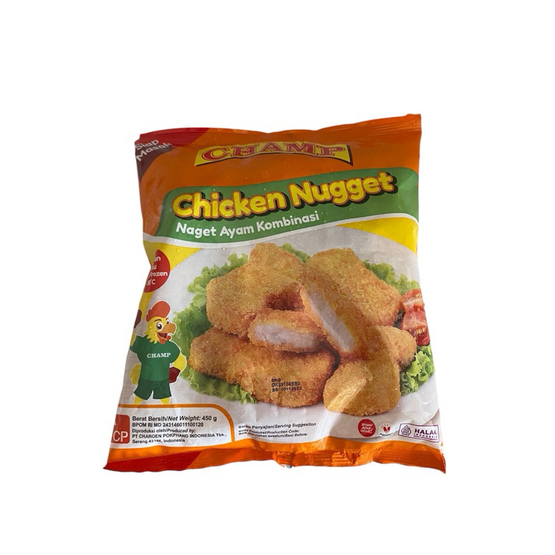 

CHAMP NUGGET AYAM / CHICKEN NUGGET 450g