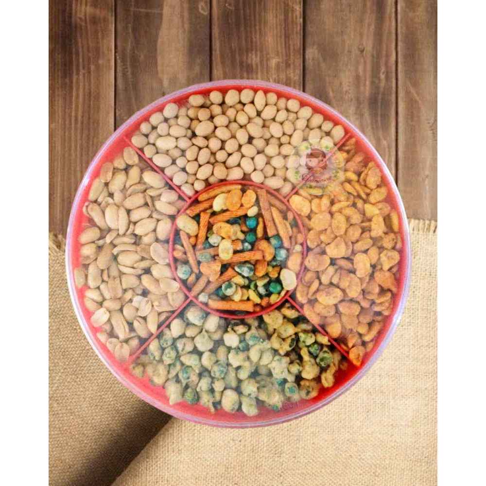 

Paket Kacang Mix Tray 5 Sekat Aneka Rasa